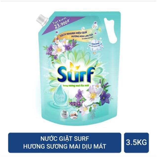 Nước giặt surf túi có vòi 3.5kg