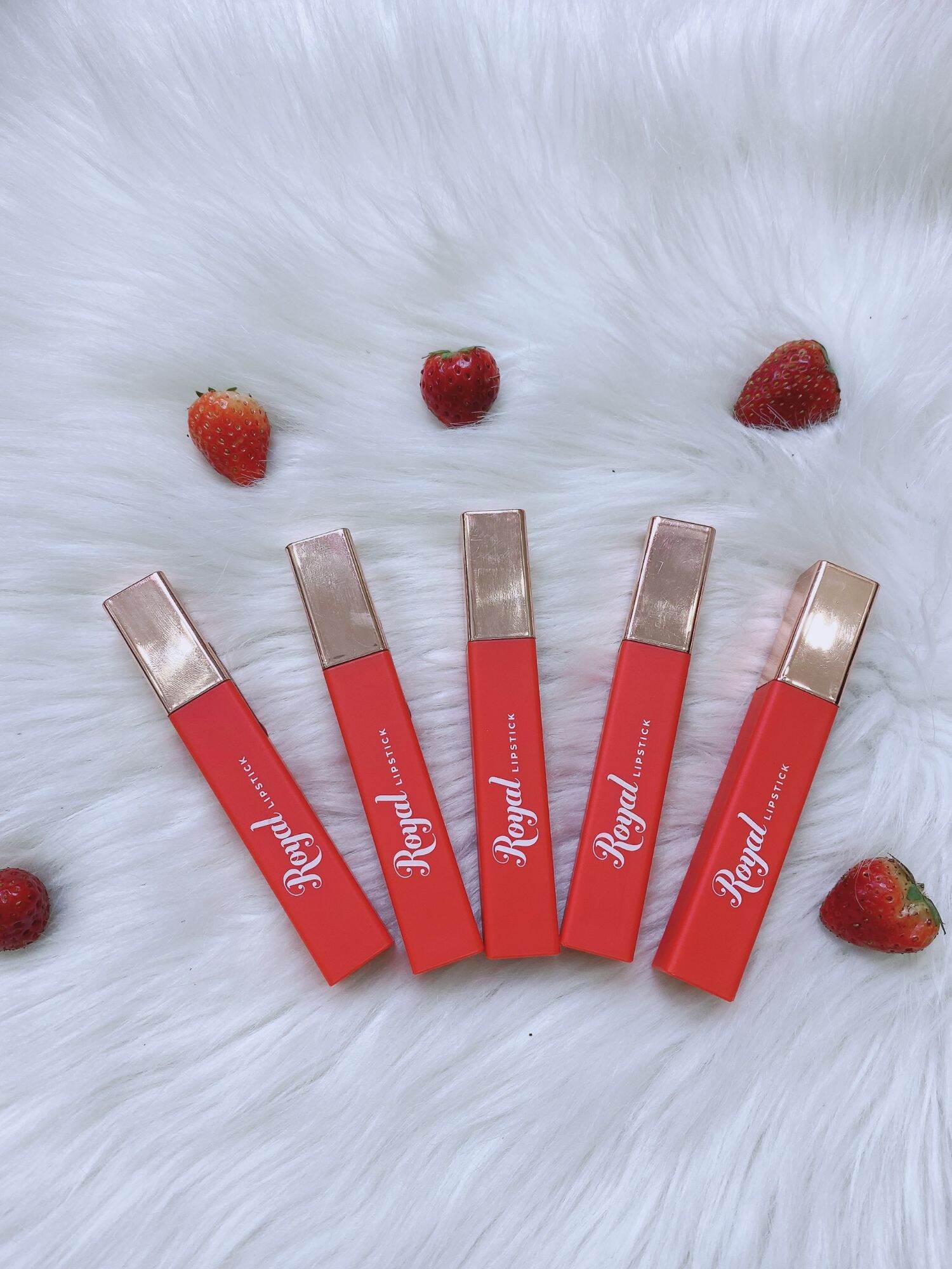 Son Kem Lì Royal Lipstick Màu Đỏ Lạnh