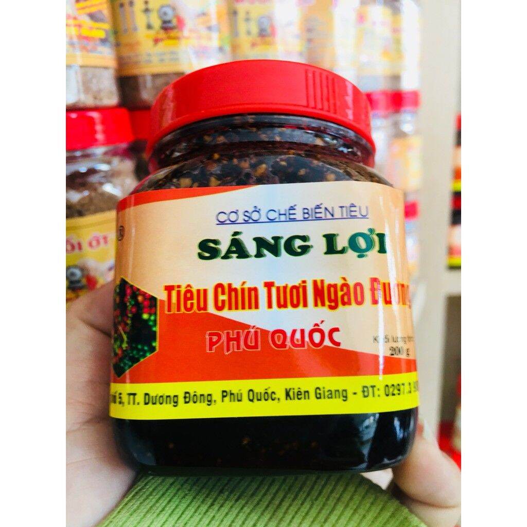 Tiêu chín ngào đường đặc sản phú quốc sáng lợi hủ 200g
