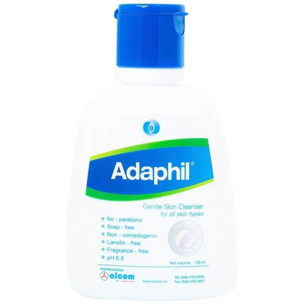 Sữa rửa mặt và toàn thân dành cho mọi loại da adaphil 125ml