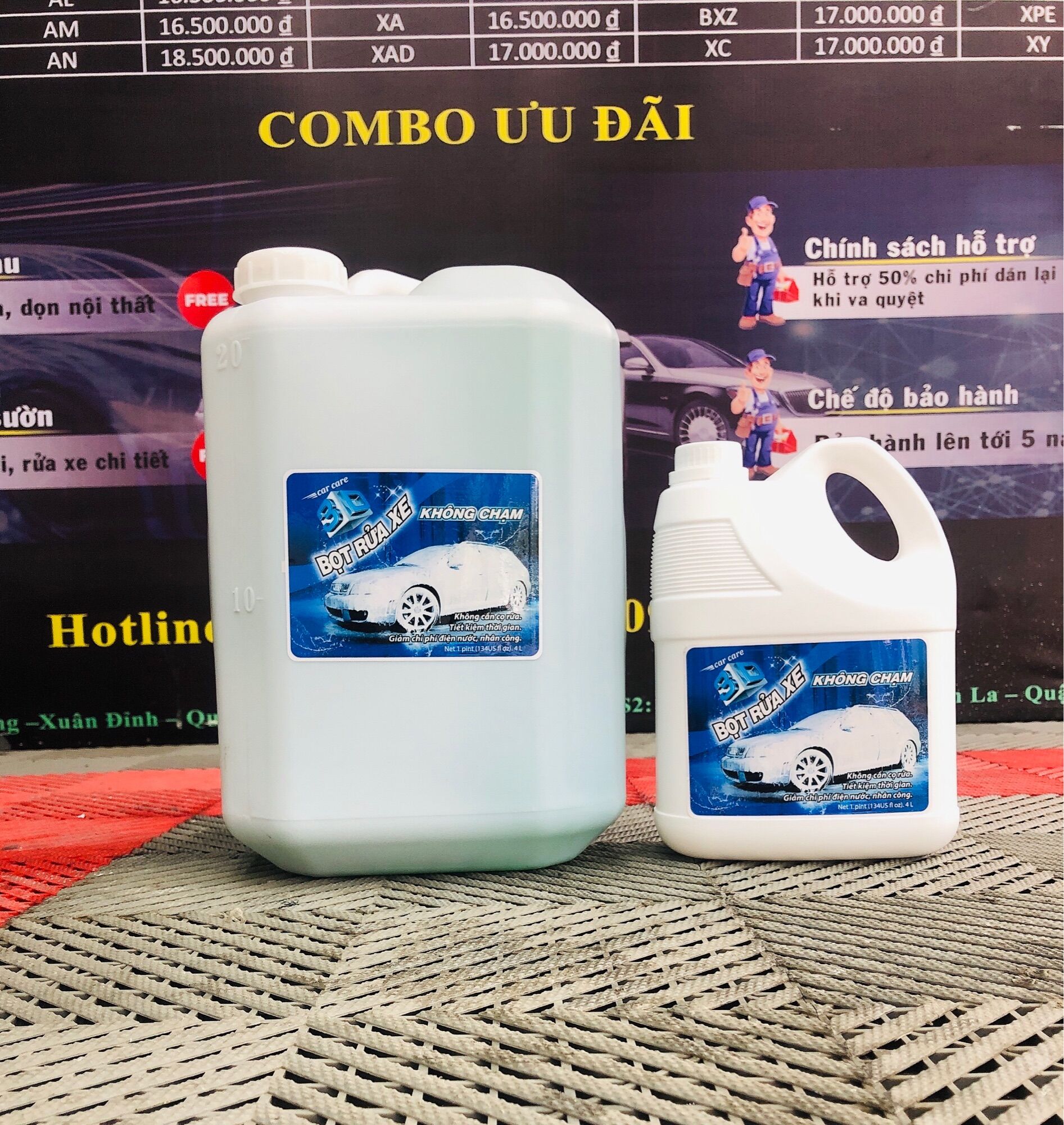 Gel rửa xe không chạm, rửa xe không cần cọ rửa.