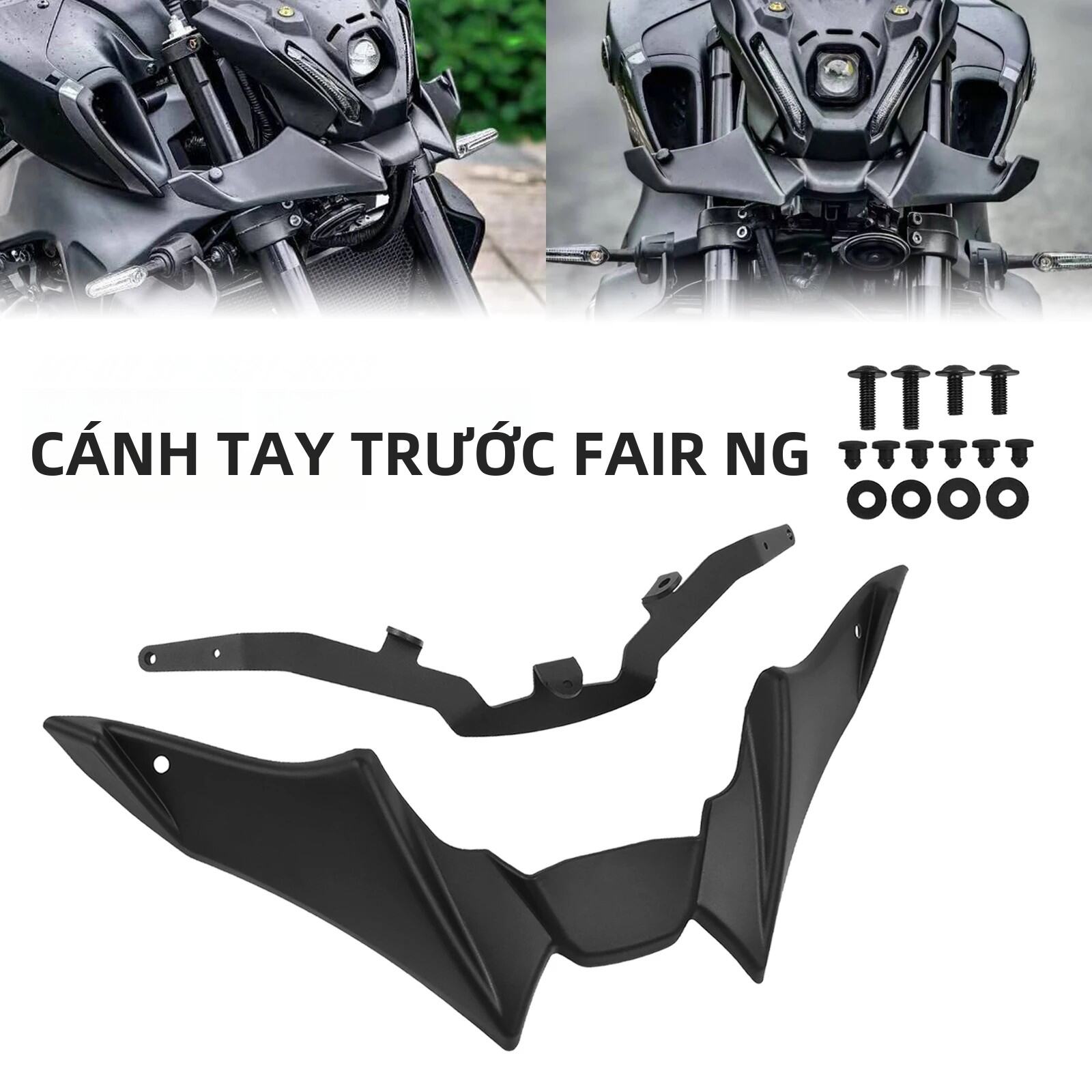 YAMAHA MT-09 MT09 MT 09 SP 2021-UP Trước Downforce Xẻ Tà Khí Động Học Winglet Bộ Trần Xe Máy Chắn Gió