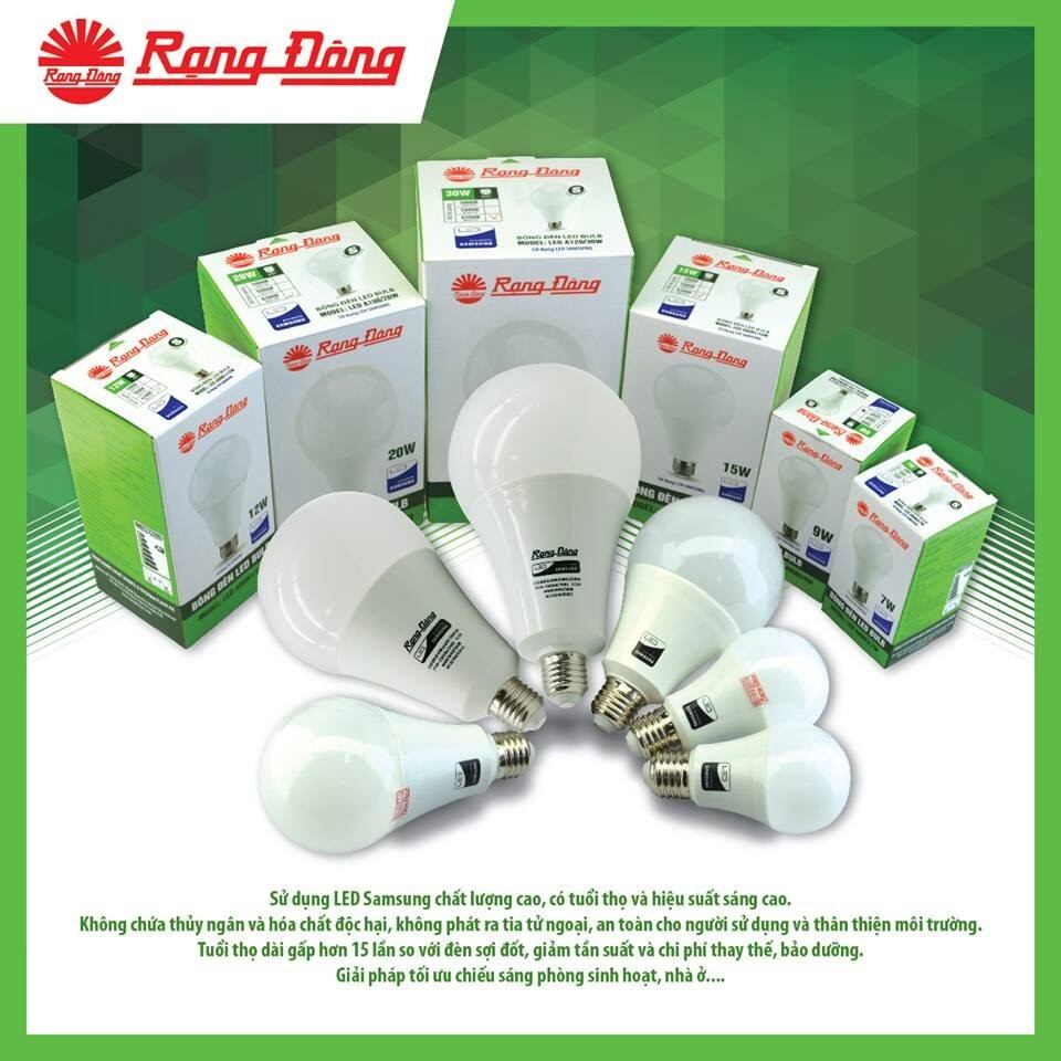 Bóng Led Rạng Đông bảo hành 2năm 1đổi1