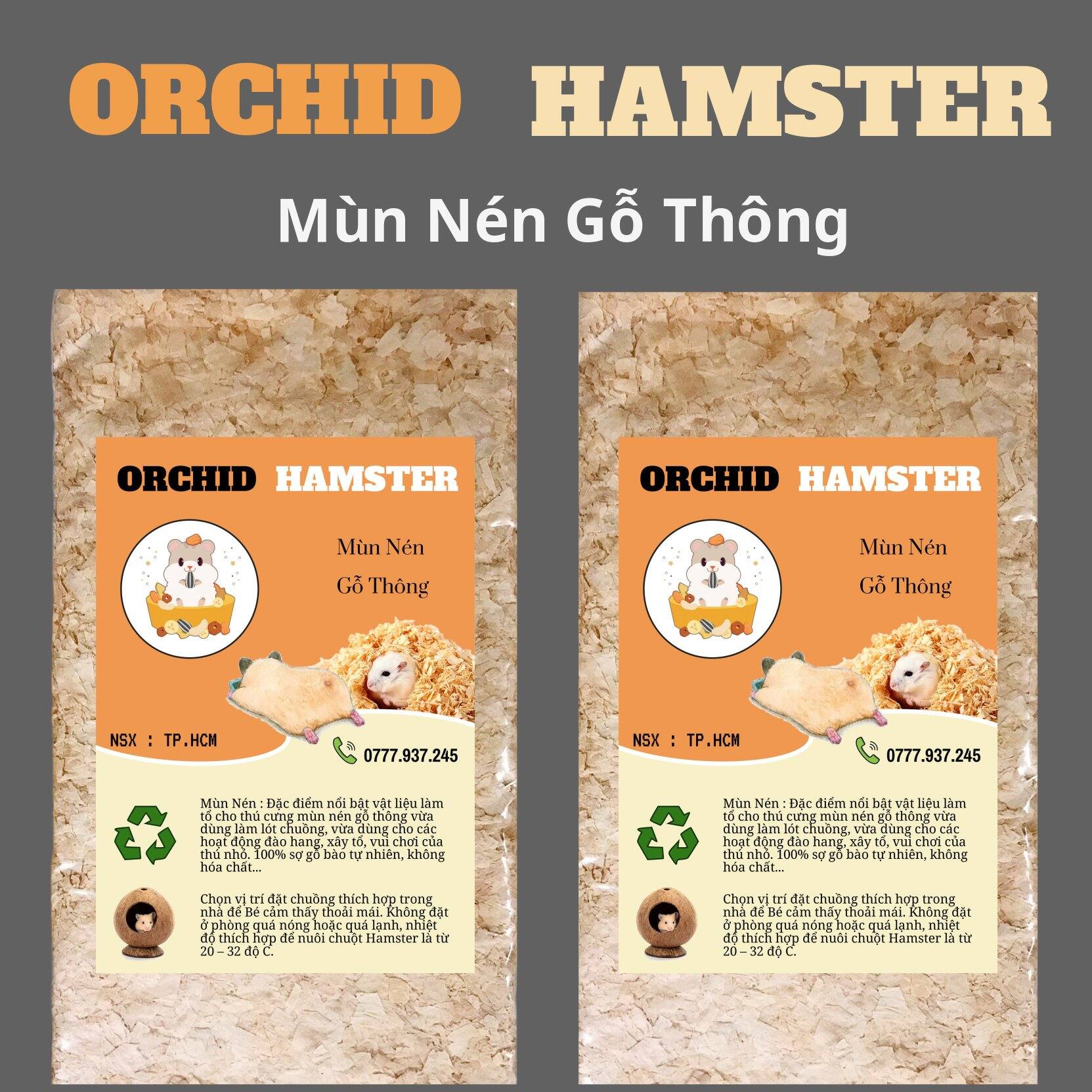 Mùn Cưa Nén Gỗ Thông Lót Chuồng Hamster - Sóc - Bọ - Thỏ - Rat - Không Bụi