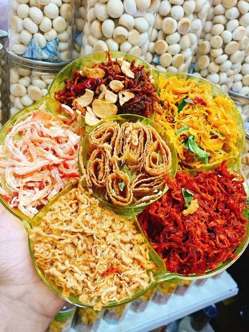 Set khô lục vị thơm nhon - quà tết - 550g