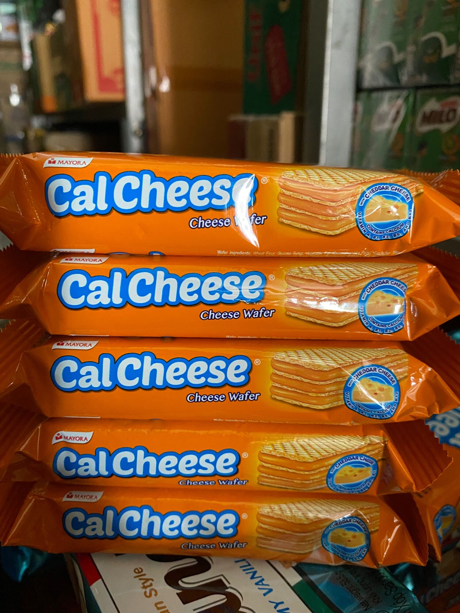 Combo 5 gói bánh xốp vị phô mai Calcheese 53,5g
