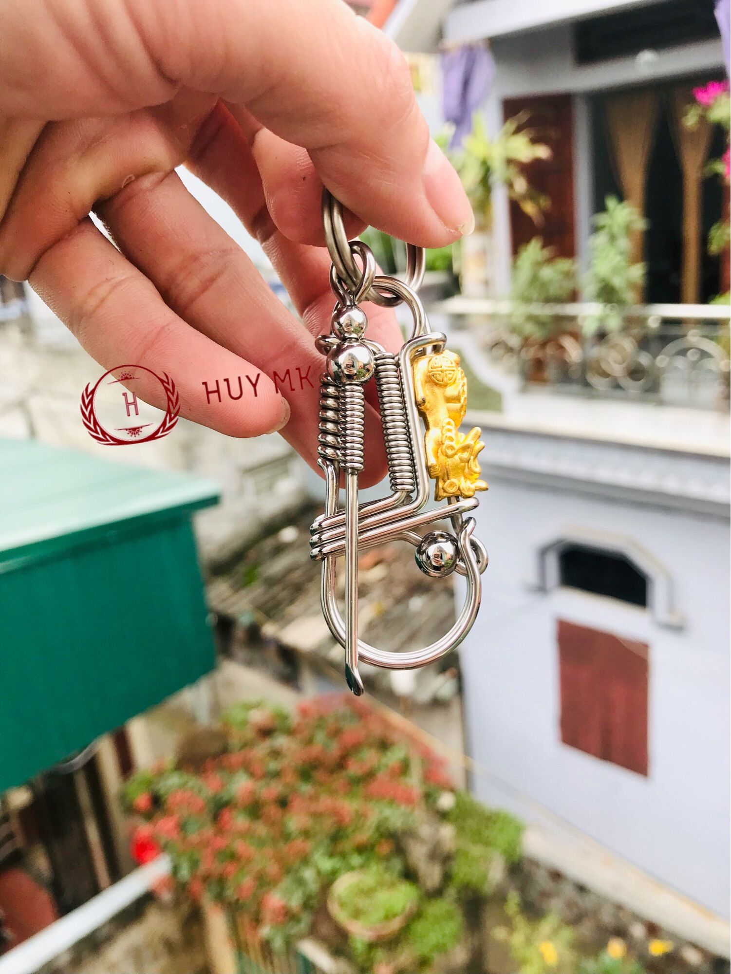 Móc khoá thủ công tỳ hưu đồng