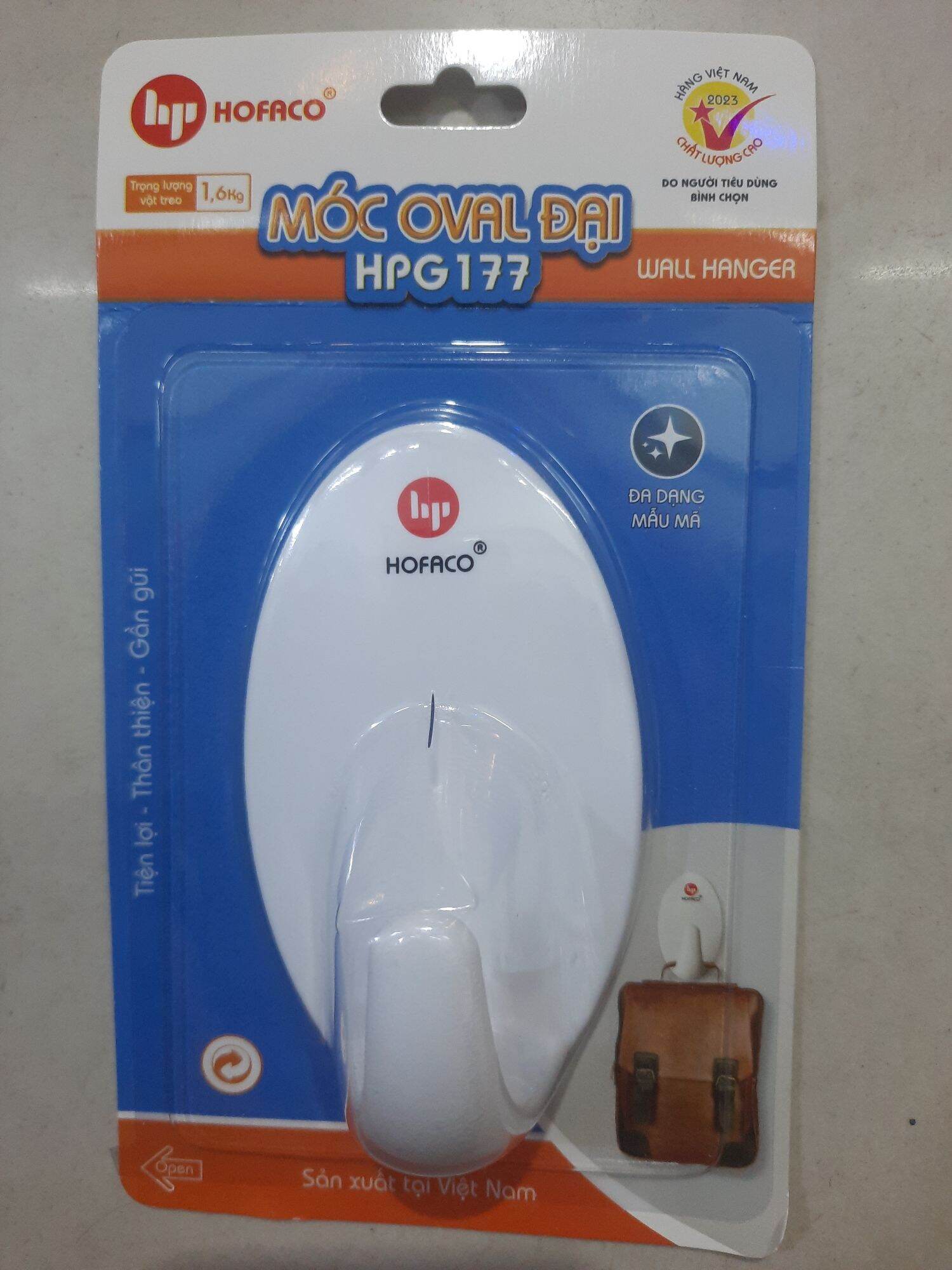 Móc dán tường Hofaco siêu dính, siêu chắc chịu lực cao
