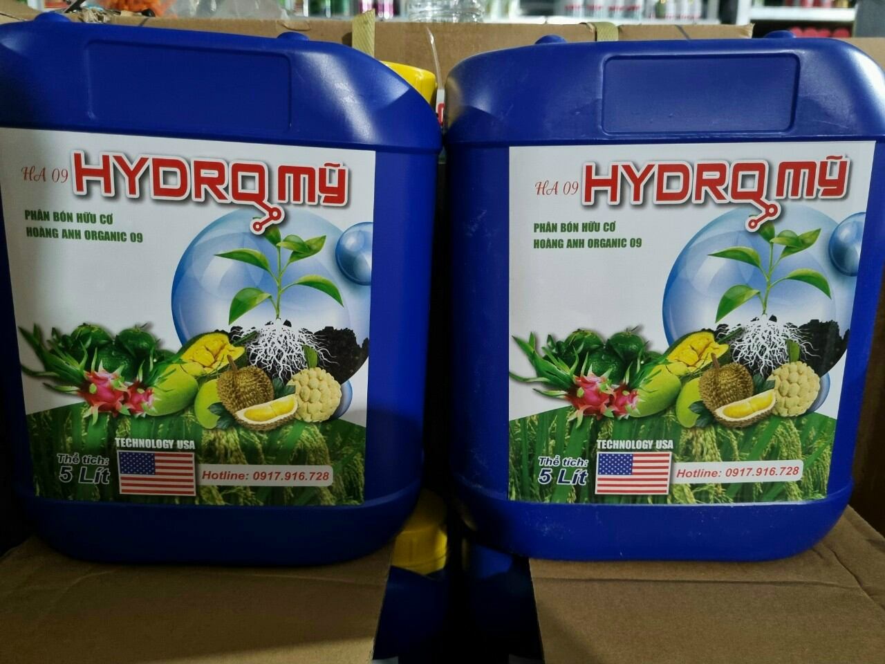 Phân bón hữu cơ Hydro mỹ xanh dạng nước 5lít