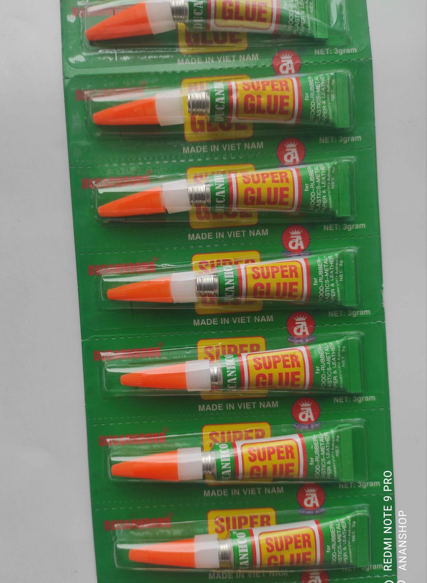 Combo 2 tuýp Keo dán đa năng super glue tuýp 3g
