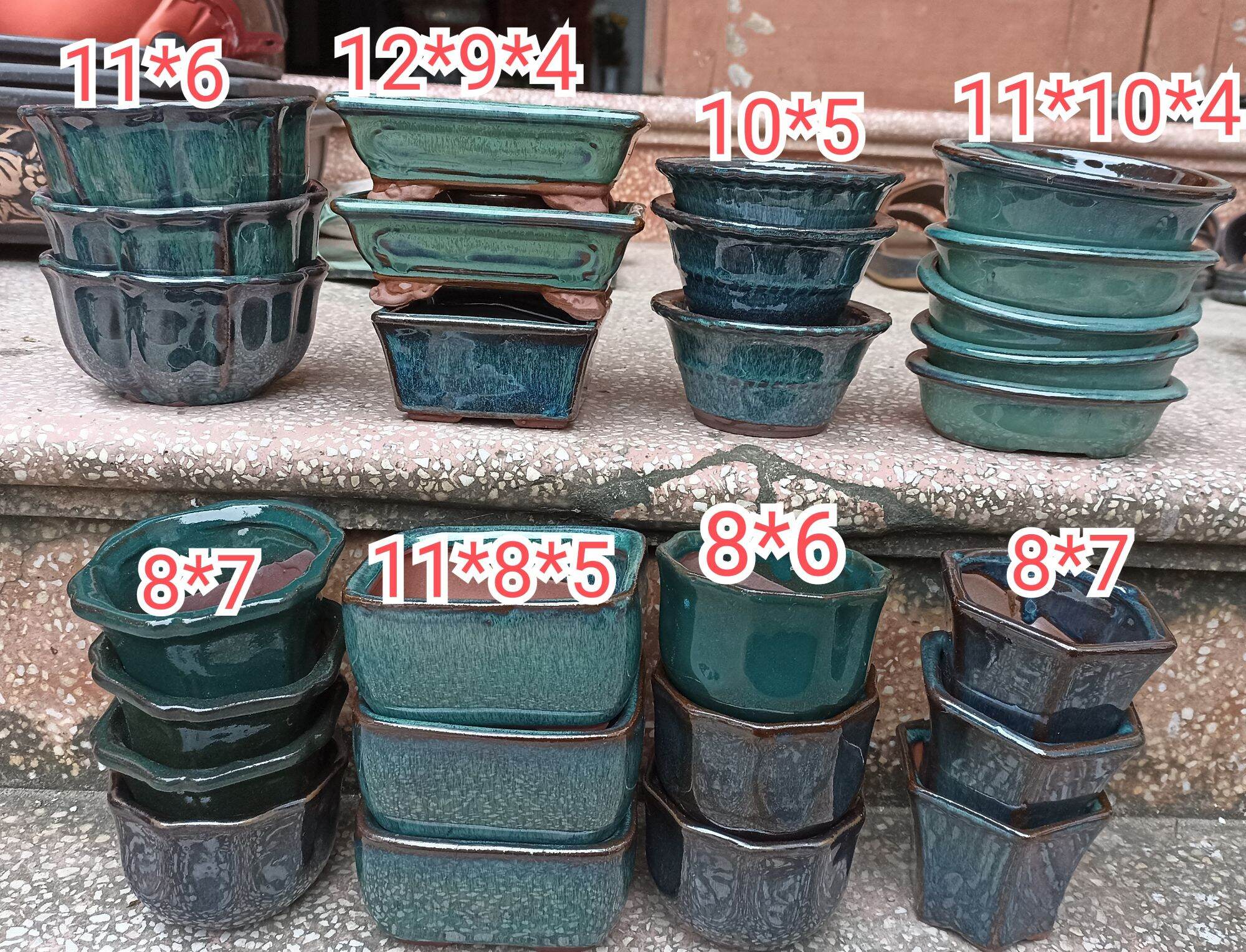 27 chậu bonsai men hoả biến