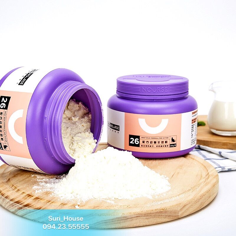 SỮA DÊ CAO CẤP NOURSE DÀNH CHO MÈO CON - SỮA SƠ SINH THAY THẾ SỮA MẸ (200GR)