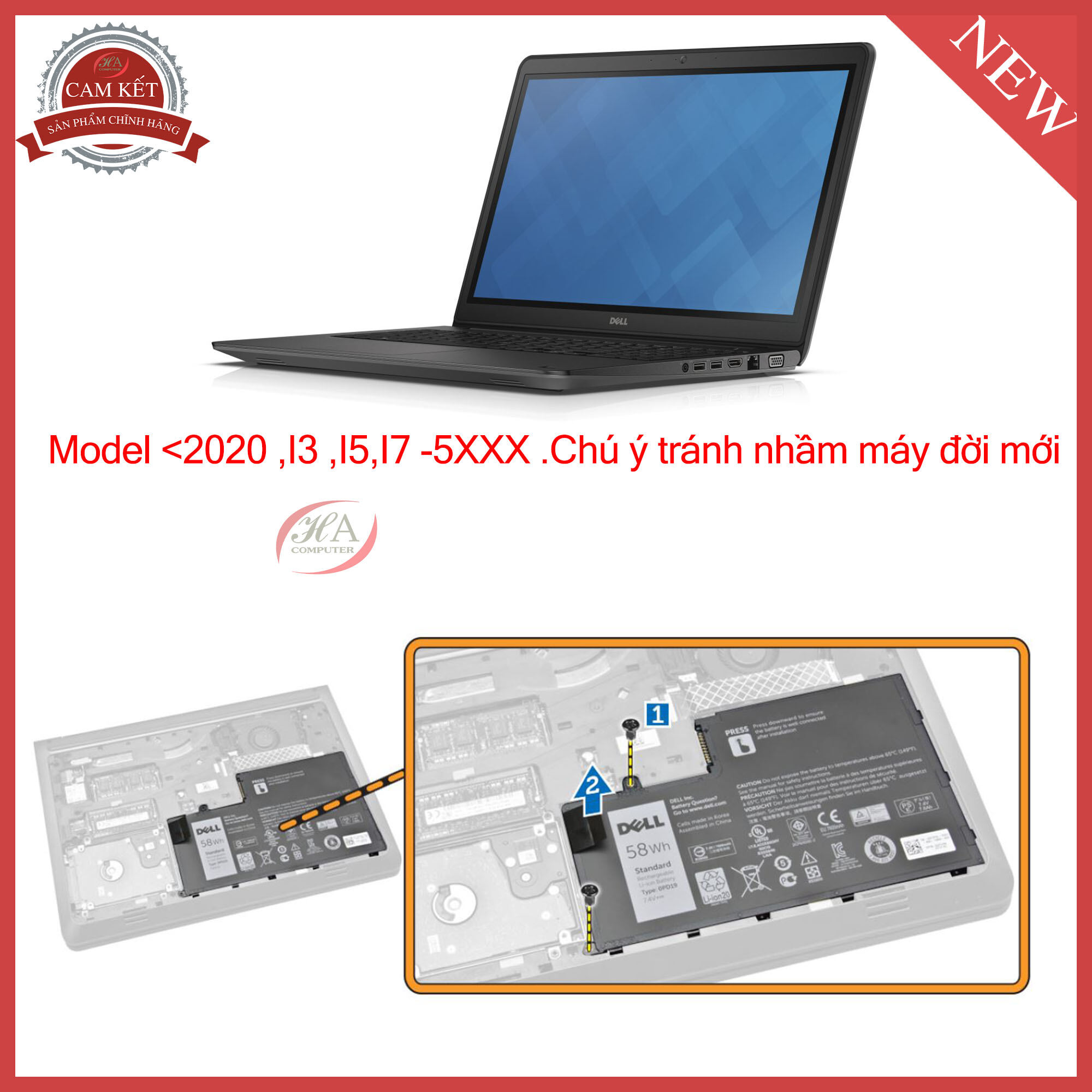 Pin dell Latitude 3550