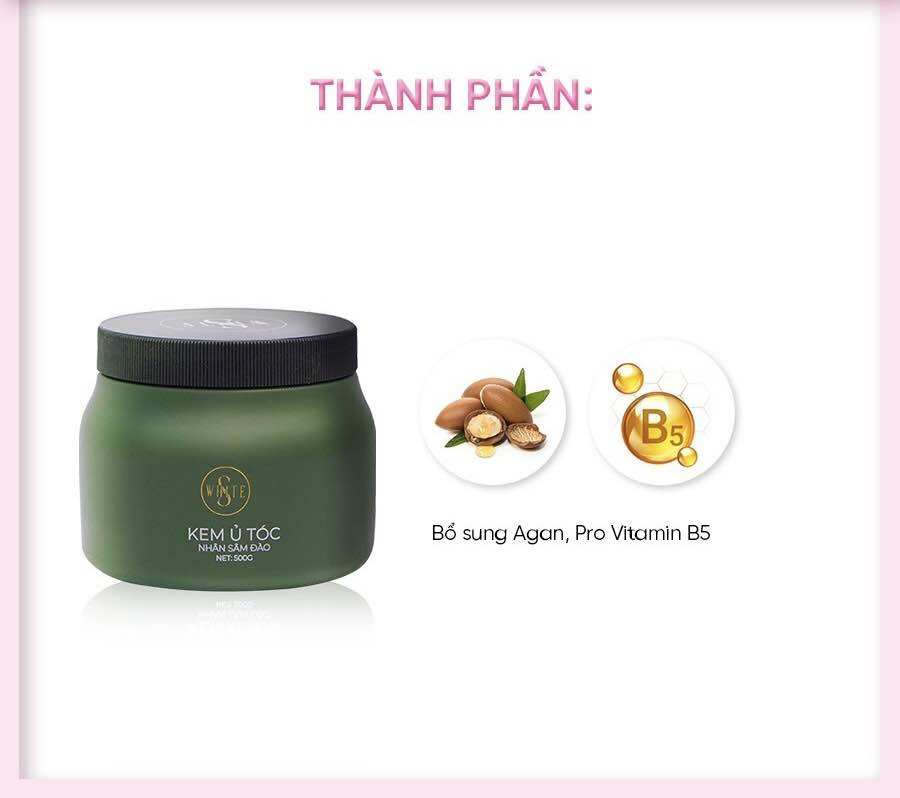 [MẪU MỚI]Kem Ủ Tóc Nhân Sâm Đào SWhite làm tóc chắc khỏe 500g