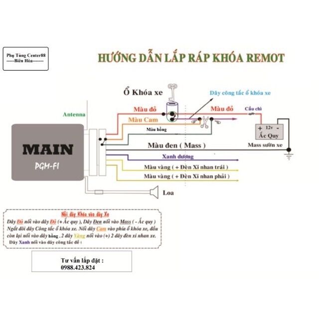 Bộ khóa chống trộm Kinglock nút bật Yamaha V3