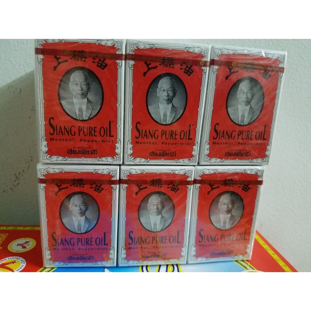 Lốc 6 chai dầu đỏ ông già Thái Lan, chai 7ml