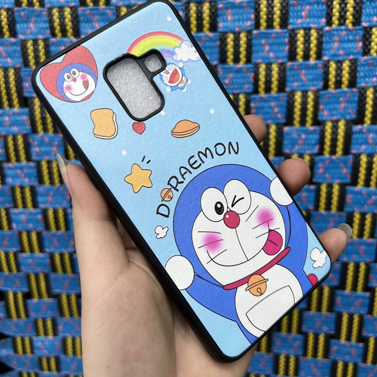 Case ốp lưng Samsung A8 2018 dẻo hình doremon siêu cute bảo vệ camera