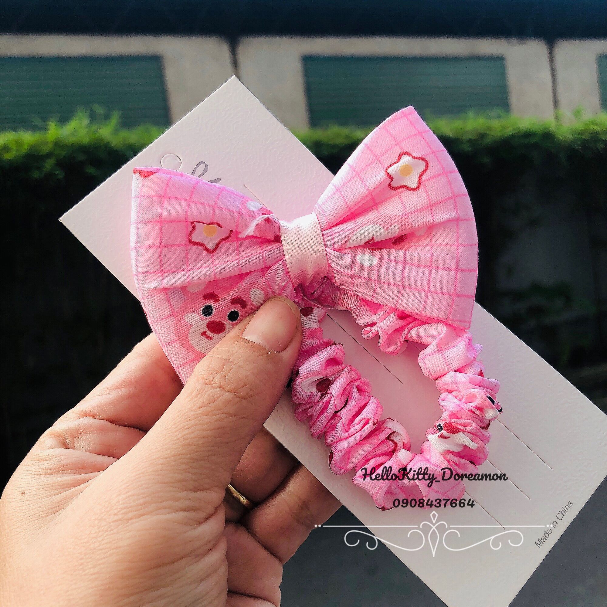CỘT TÓC NƠ NHÚN GẤU DÂU LOTSO