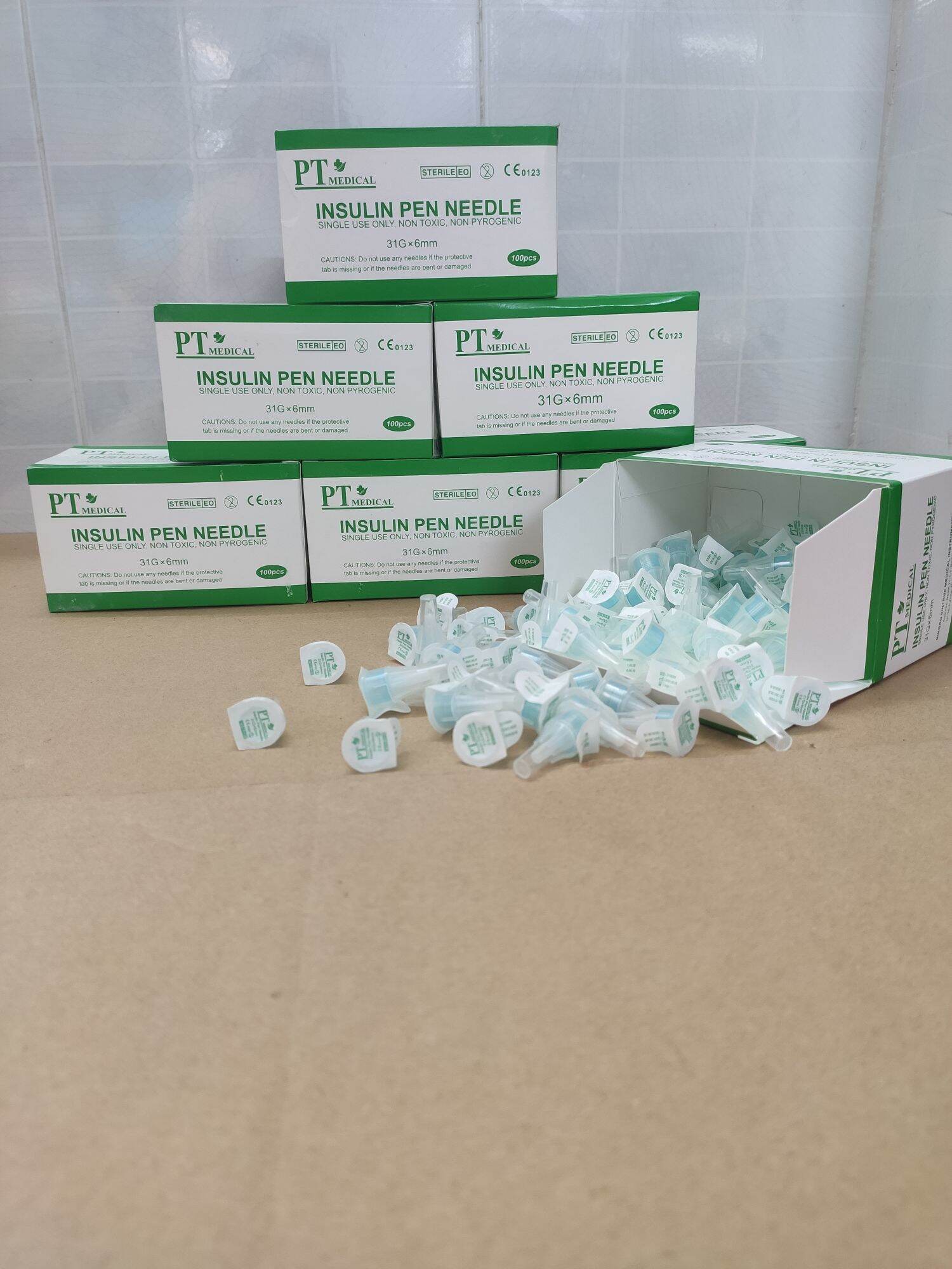 Kim bánh ú PT MEDICAL 31G x 6mm hổ trợ tiêm insulin. Hộp 100 kim, Lẻ 50 kim