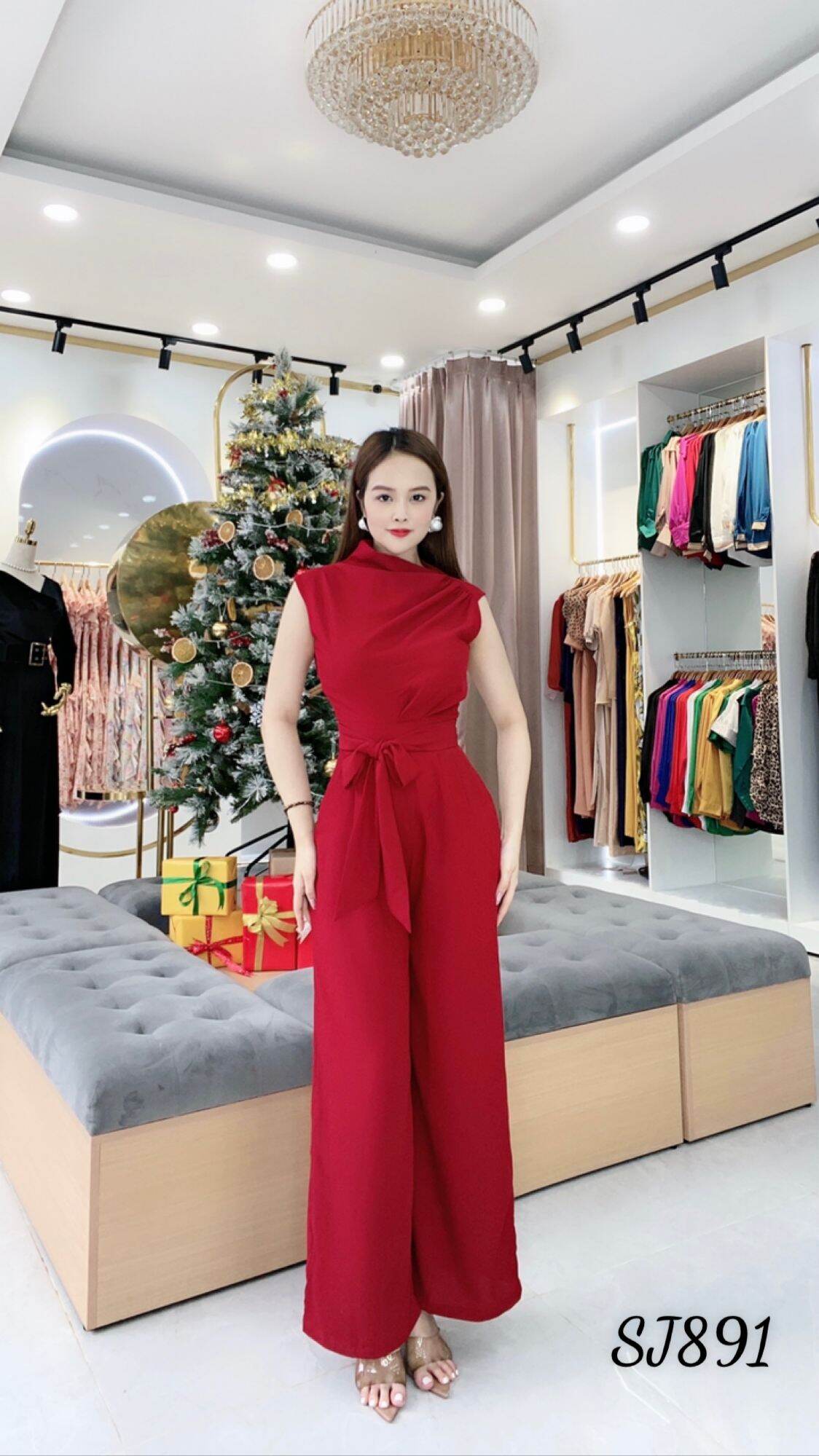 Jumpsuit sắc màu tươi mới sang trọng