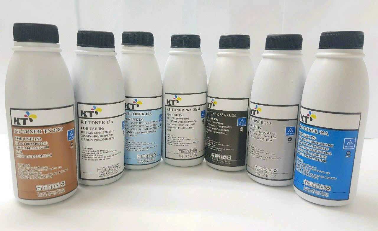 Chai mực nạp 12a 49a 05a 76a 26a 16a loạt tốt đen đậm ít thải