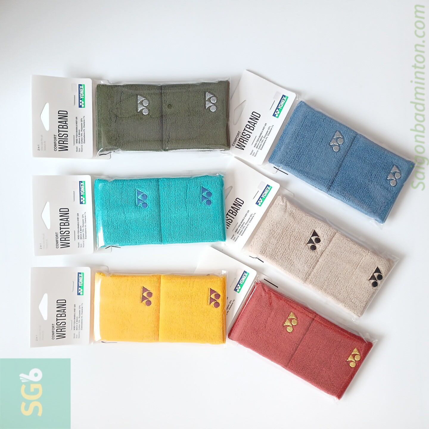 Băng chặn mồ hôi tay wrist band yonex wbd y024 - 2 cái/set