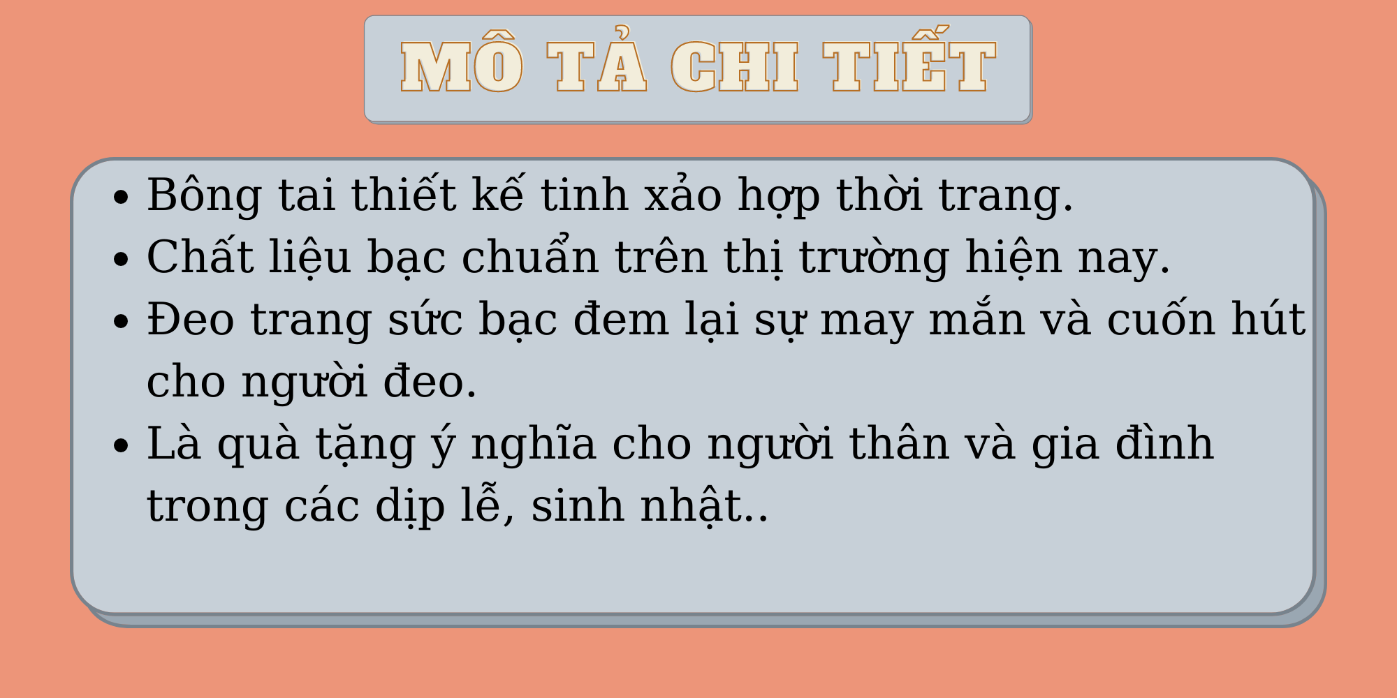 Bông tai nơ bạc ta cho bé SHJ