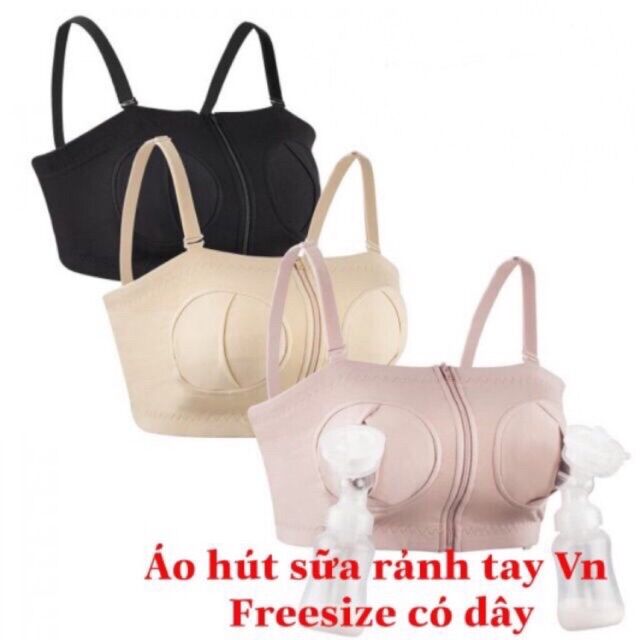 Áo hút sữa rảnh tay dùng máy hút sữa