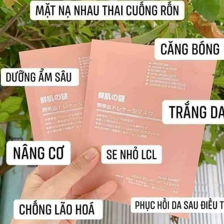 Mặt nạ nhau thai cừu Nhật Bản ( Hộp 50 miếng )