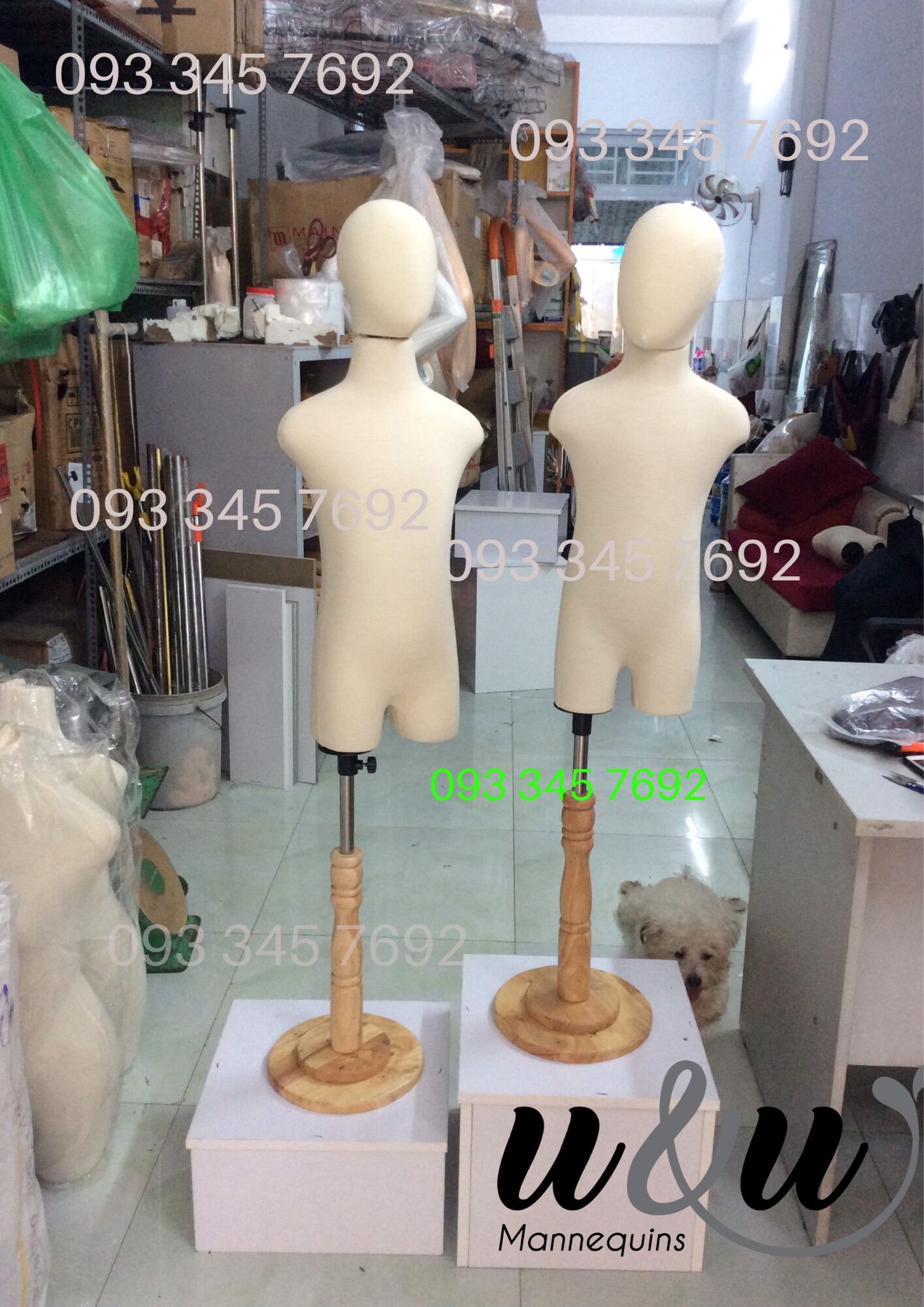 Manocanh em bé có đầu size 2-4-6 tuổi