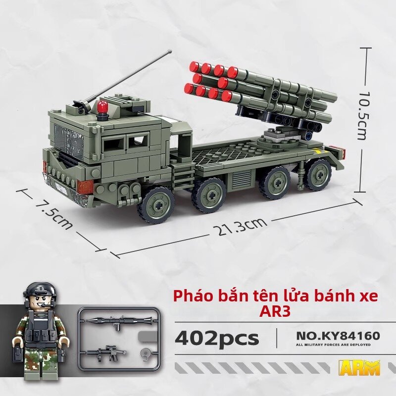 Kazi | Đồ Chơi Lắp Ráp Xe Bọc thép Quân Sự