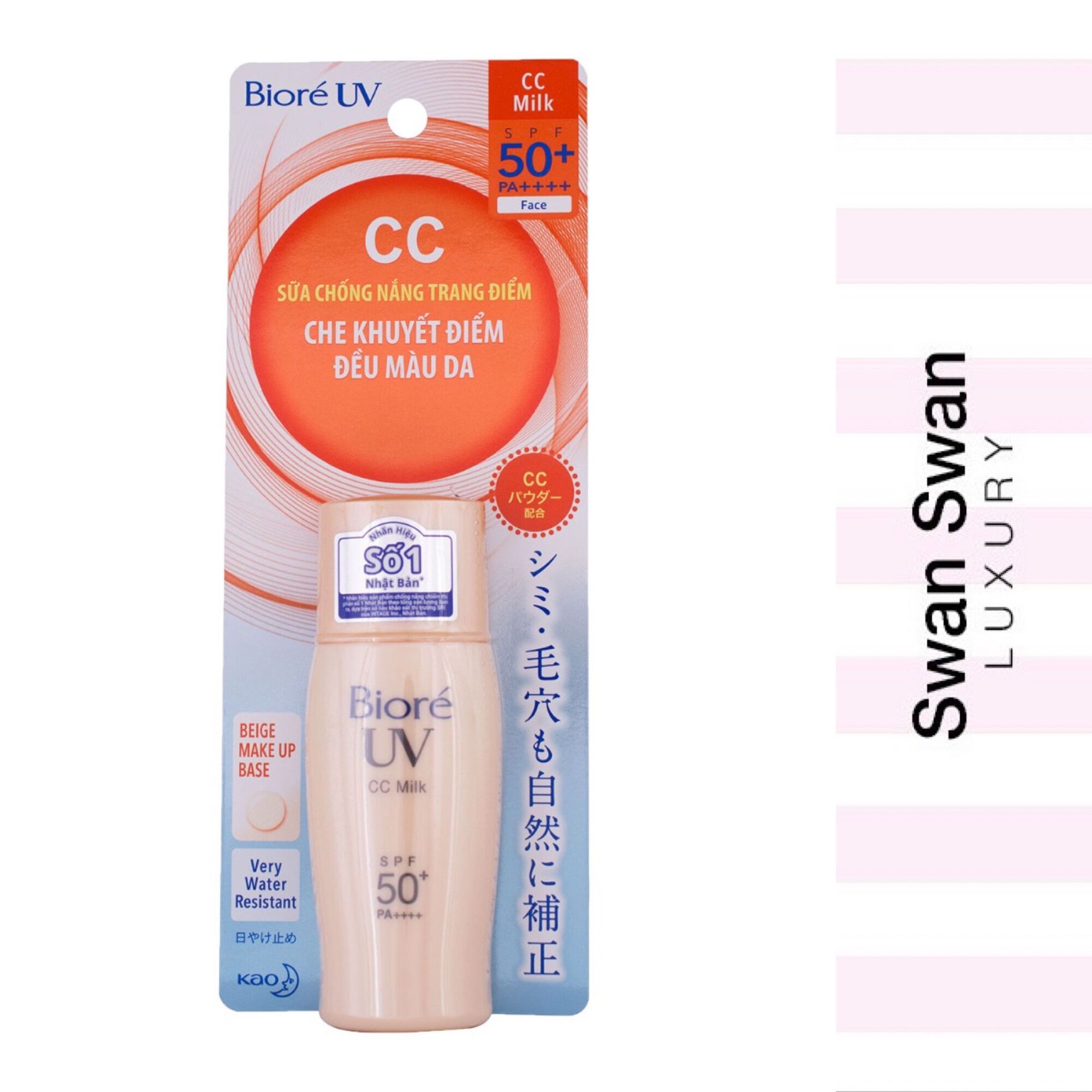 Sữa chống nắng biore cc cream nền bền màu spf50 30ml