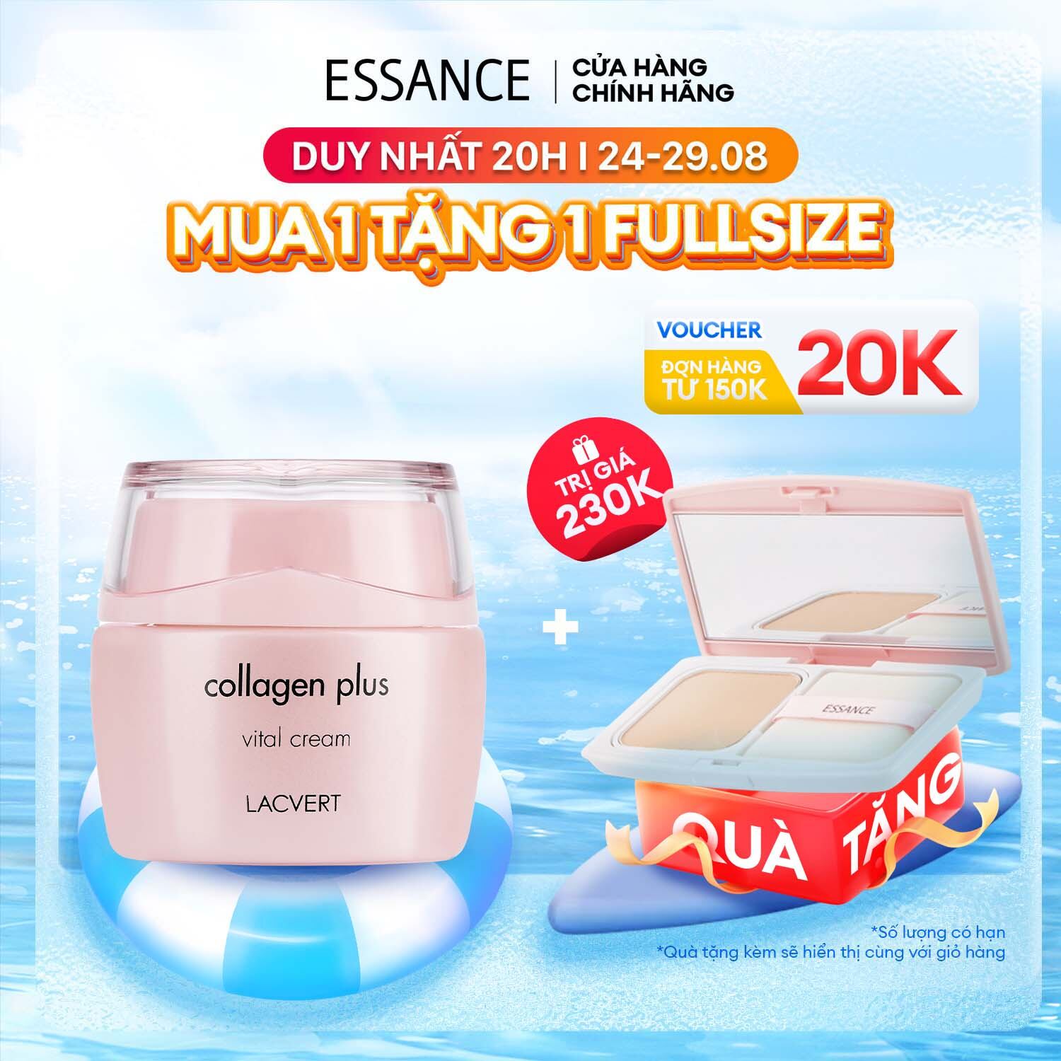 Kem dưỡng giàu collagen LacVert Collagen Plus Vital Cream 60ml