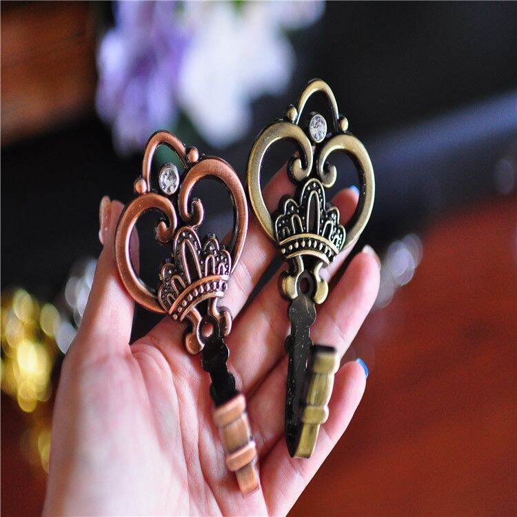 Set 2 móc vén rèm núm treo dây cột rèm móc treo đồ đa năng