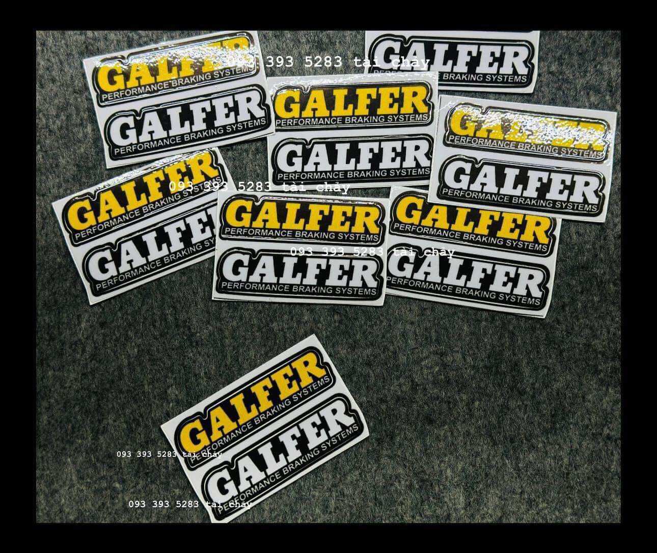 [ 1 CẶP 2 TEM ] TEM STICKER GALFER DÁN TRANG TRI XE
