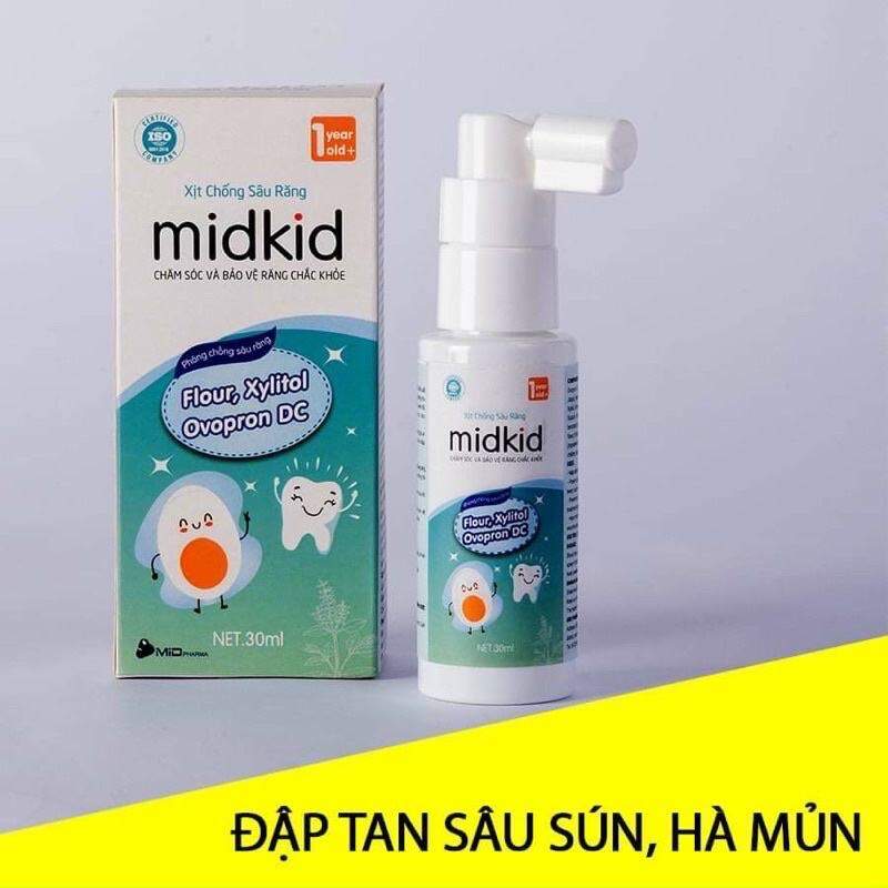 Xịt Chống Sâu Răng Midkid Chính Hãng