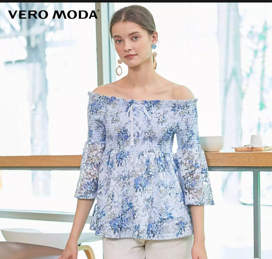 Áo ren trễ vai cao cấp Vero Moda