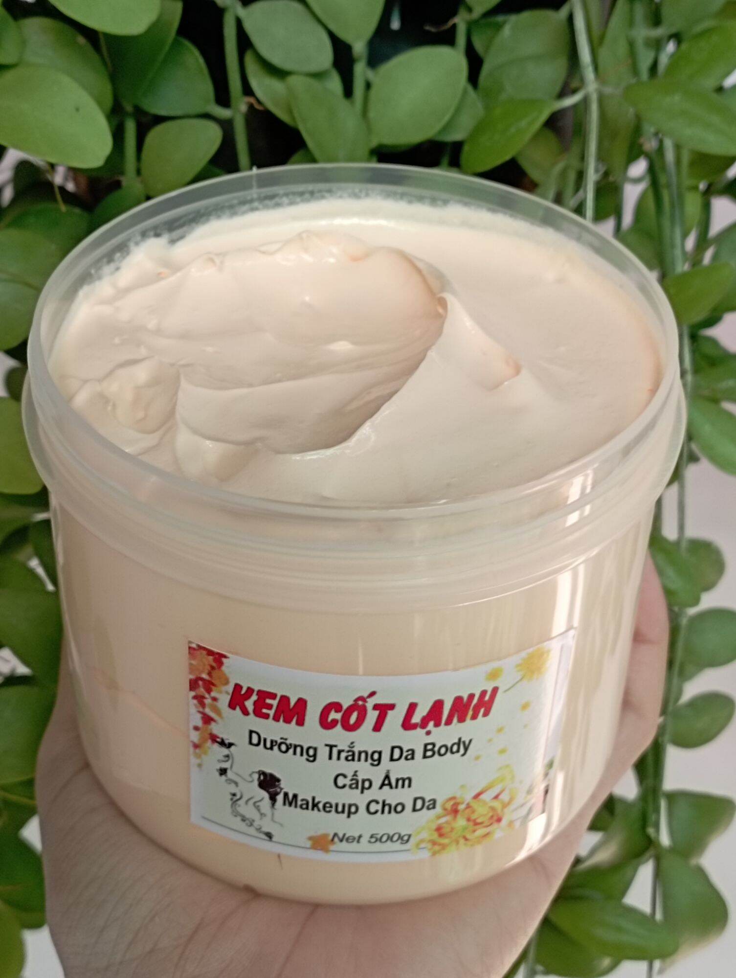 Kem Body Cốt Lạnh dưỡng trắng da, cấp ẩm và makeup cho da (hộp 500g)