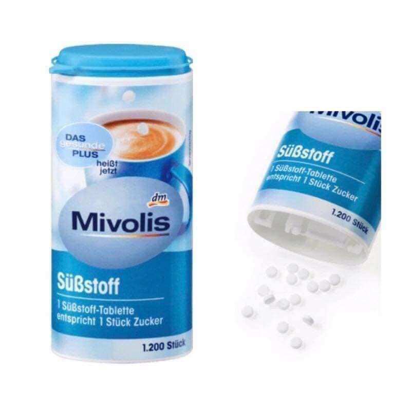 Viên đường ăn kiêng Mivolis Đức (hộp 1200 viên)