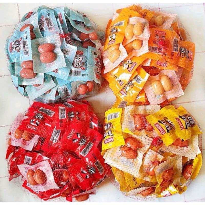 Túi 50 Gói Xúc Xích Sụn Mini Đủ Vị Siêu Ngon,Người Lớn Trẻ Nhỏ Đều Mê