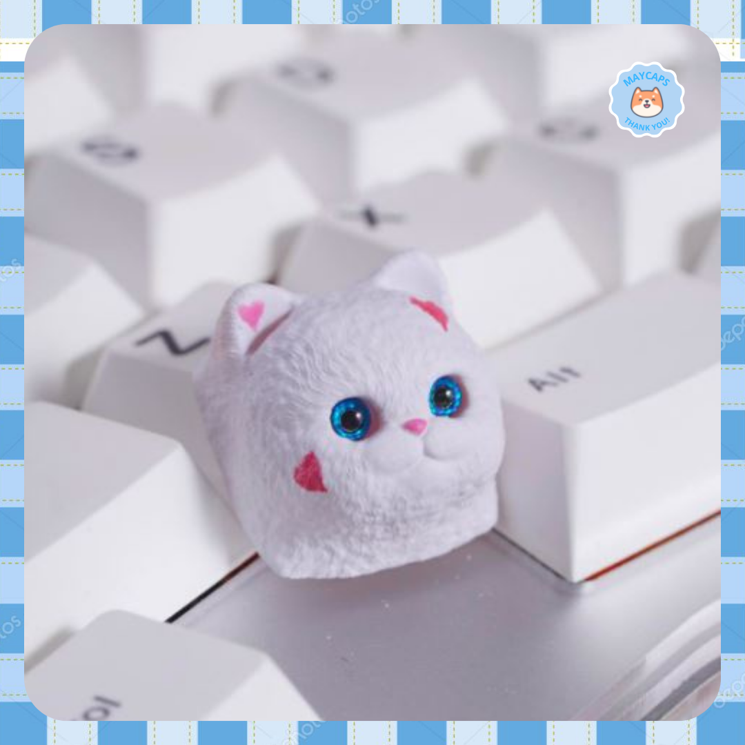 Keycap artisan nút bàn phím nghệ thuật dành cho bàn phím cơ mẫu mèo con Amora