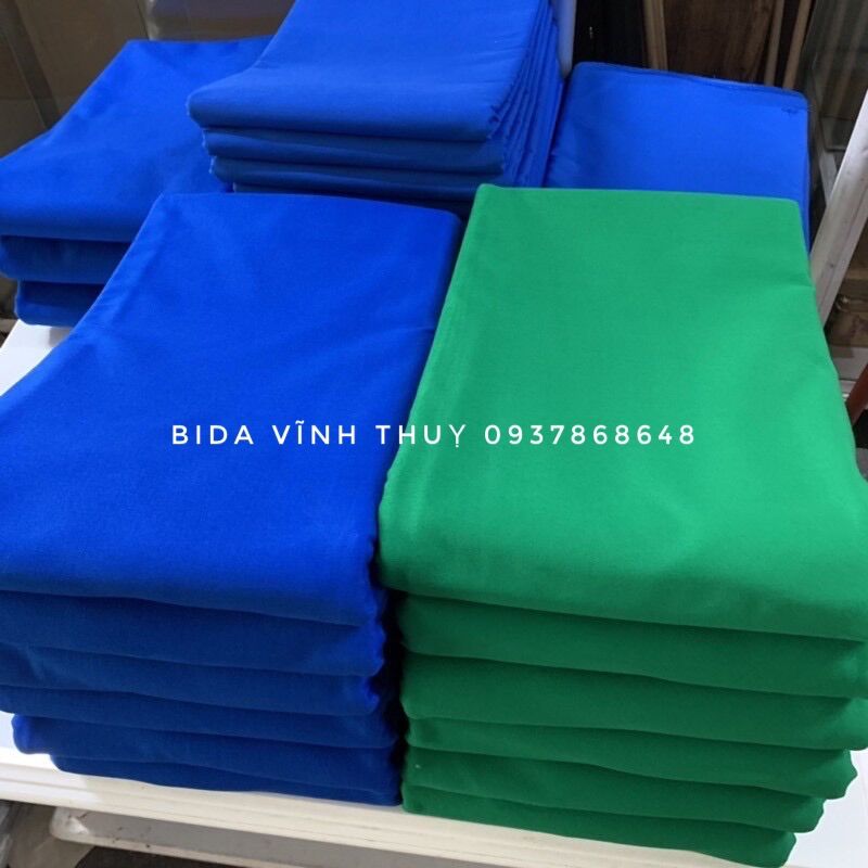 Vải bàn bida lỗ kaki nhung; bi-a pool 🎱