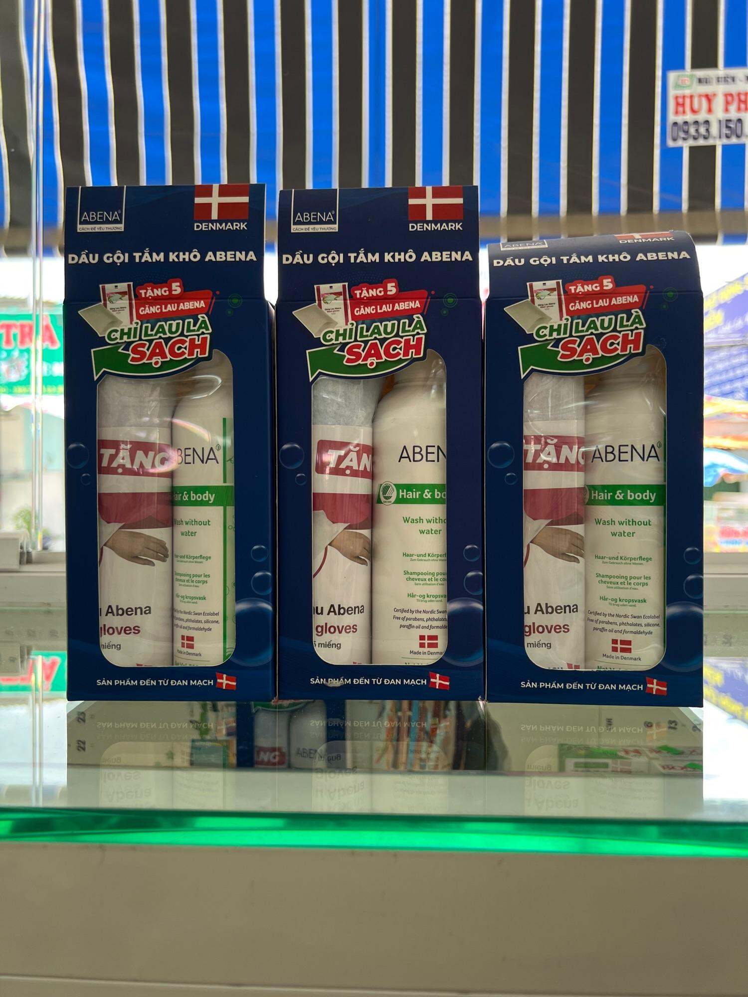 Dầu Gội Tắm Khô ABENA ( Đan Mạch )