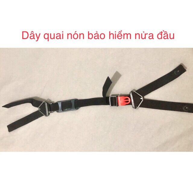 Dây quai mũ bảo hiểm NỬA ĐẦU ( tặng kèm đinh tán )