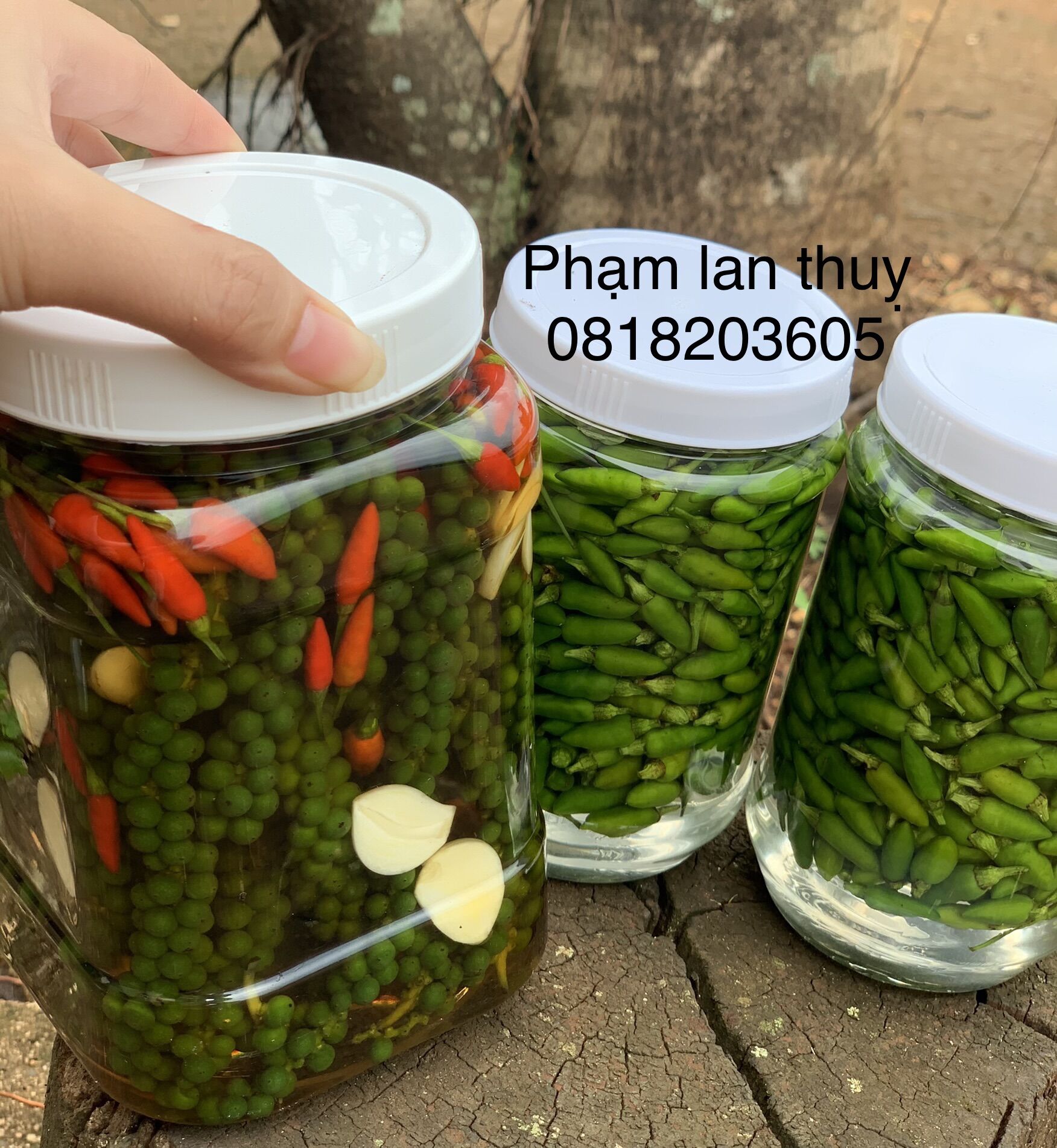 Tiêu Xanh ngâm mắm 1kg/hũ