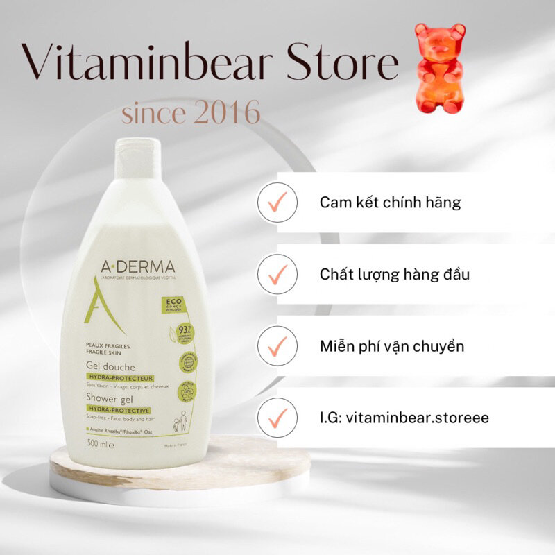 [Vitaminbear] Sữa tắm ADERMA