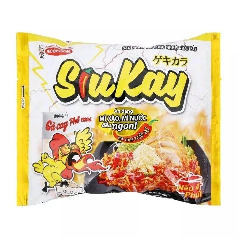 Mì SiuKay Vị Hải Sản Acecook/Mì SiuKay Gà Cay Phô Mai/ Mì SiuKay Vị Bò Acecook