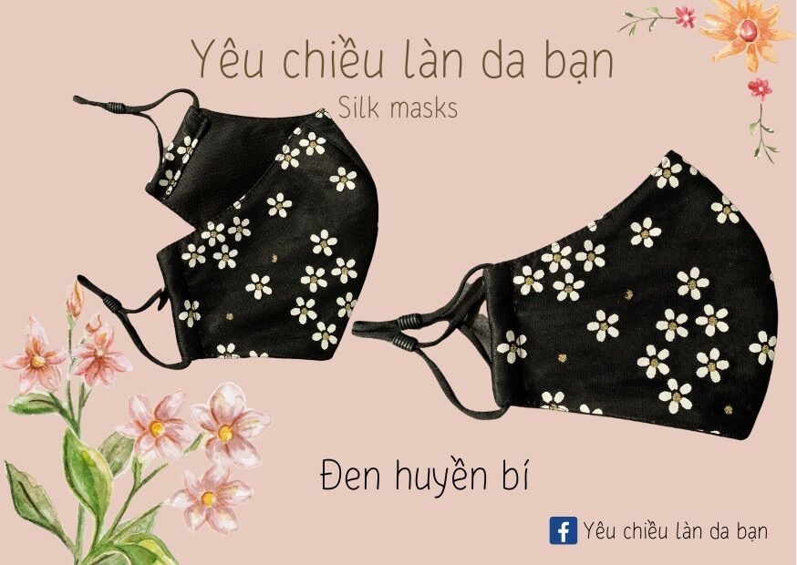 Khẩu trang lụa ren