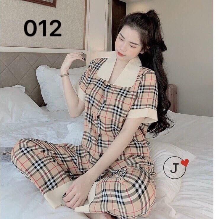 Bộ lụa Pijama lụa loại 1 chất mềm mịn, mát + Ảnh thật ,Bộ Lụa Mango Tay Ngắn