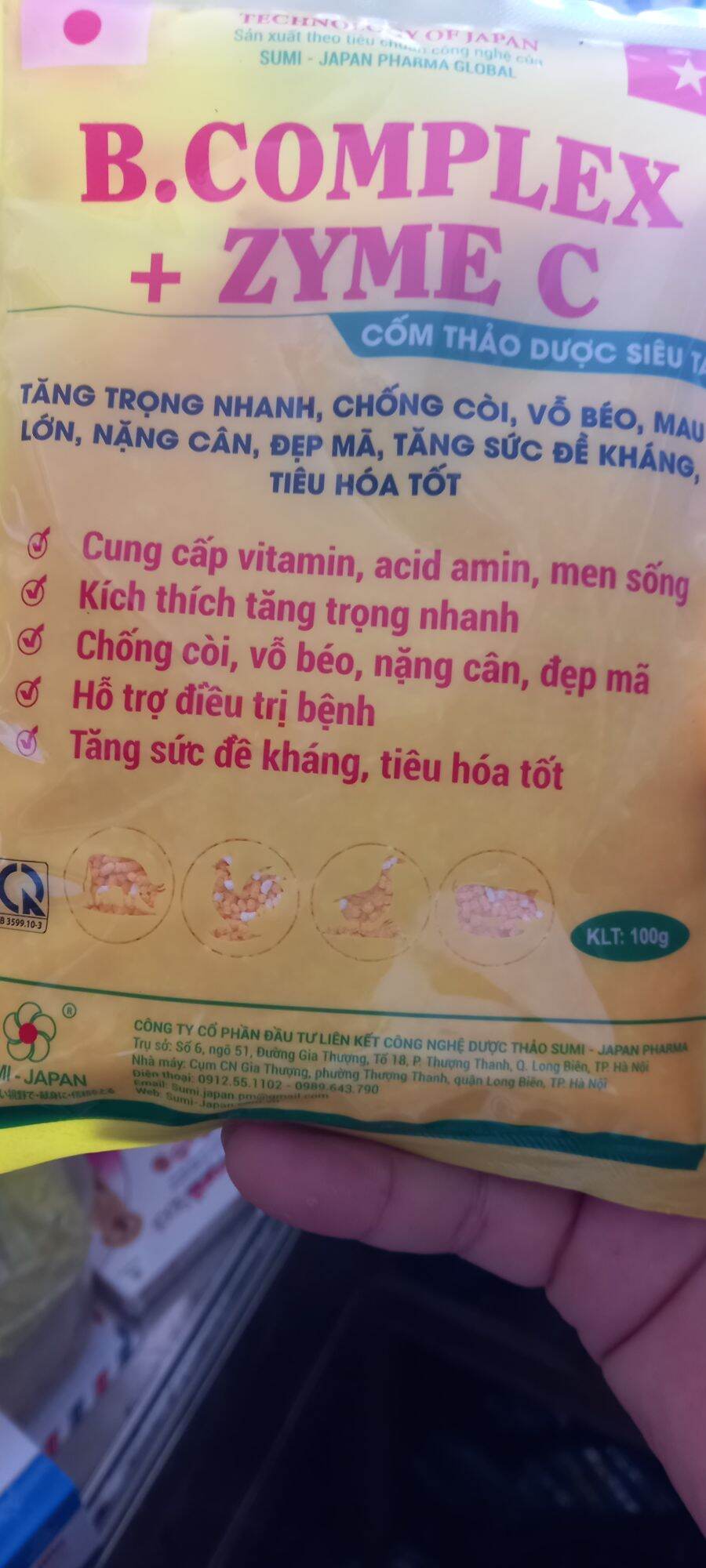 1kg Tăng Trọng Vật Nuôi, Tăng cường Tiêu Hóa Vật Nuôi